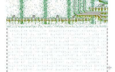 CFD simulation of the SCR unit (velocity vectors)